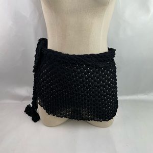 Elf Black swim cover mini skirt